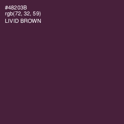 #48203B - Livid Brown Color Image